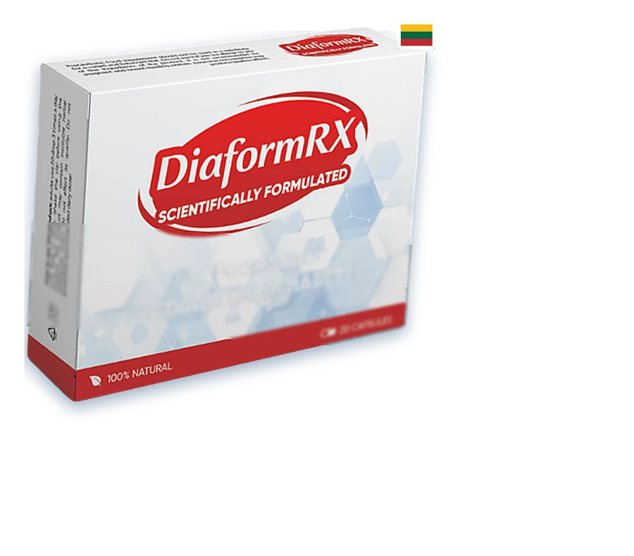 DiaformRX dėžutė su 20 kapsulių